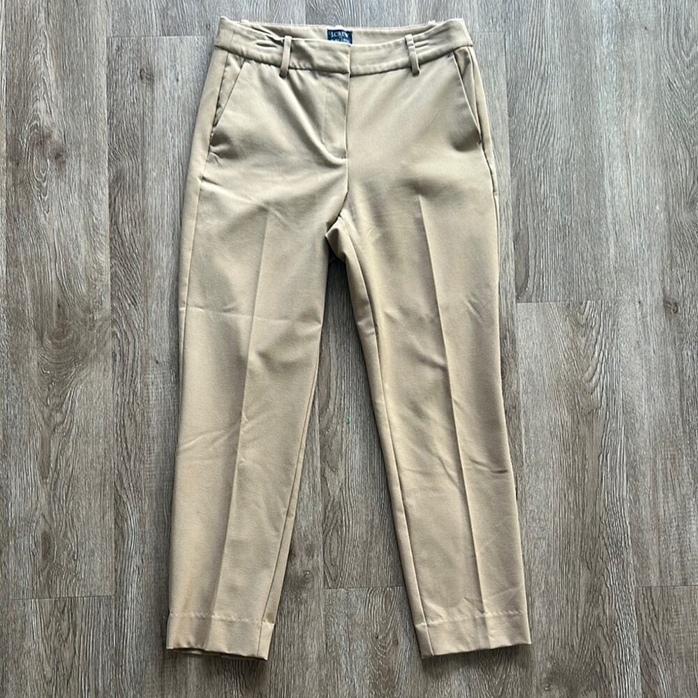 J.Crew Ruby Crop Pants Camel Size 4 Business Casu… - image 2